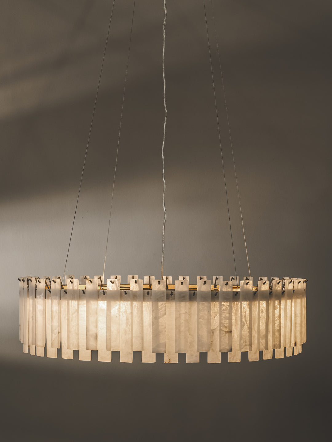 Alabaster Chandelier in Pure