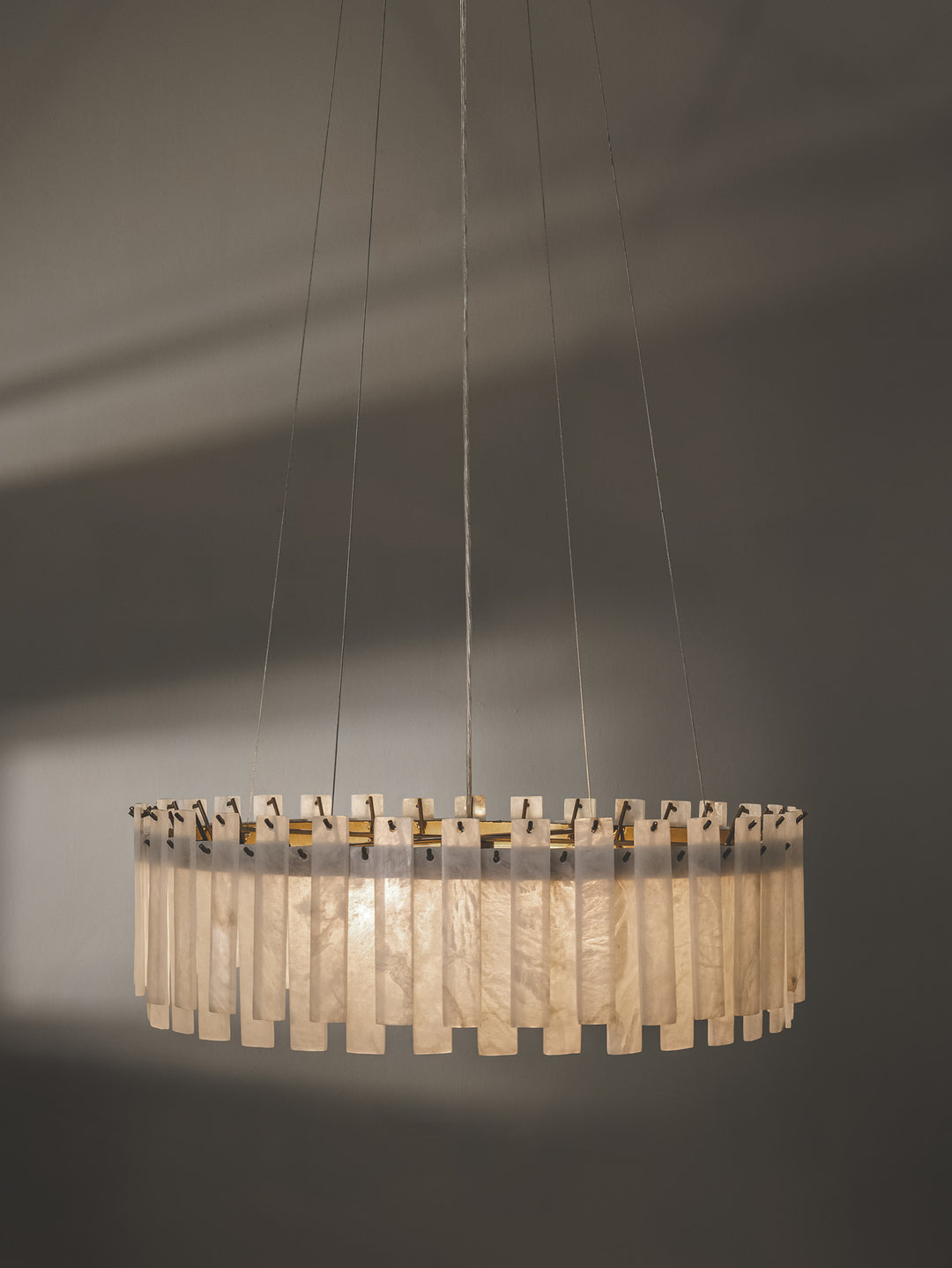 Alabaster Chandelier in Pure