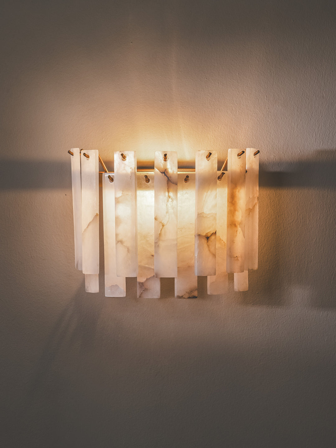 Alabaster Wall Light in Pure