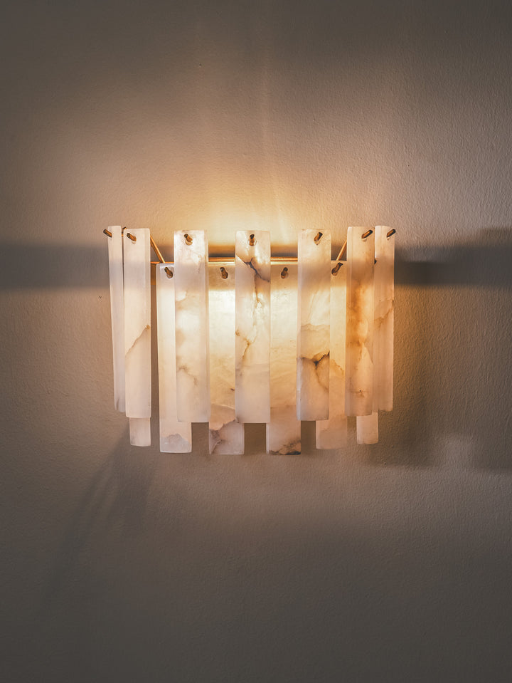 Alabaster Wall Light in Pure