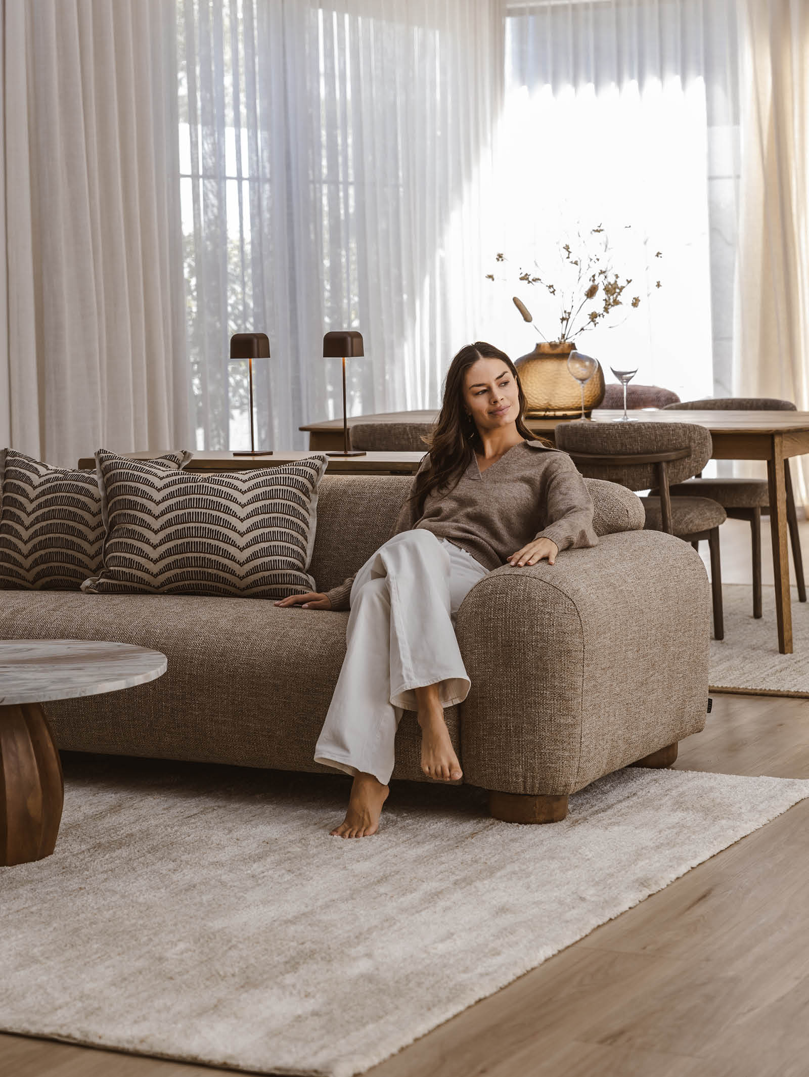 ソンファ　ホットラ Alana Sofa 3-Seater - Hertex Haus
