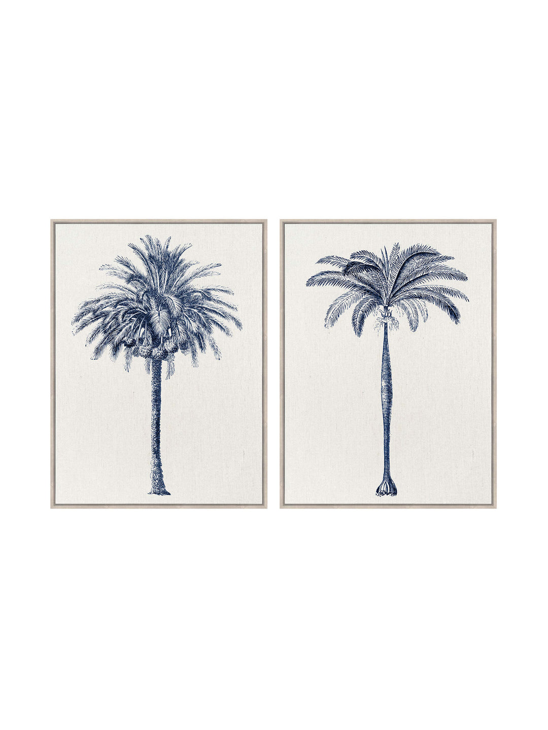 Alcazar Palms Wall Art Set of 2 in Nautical