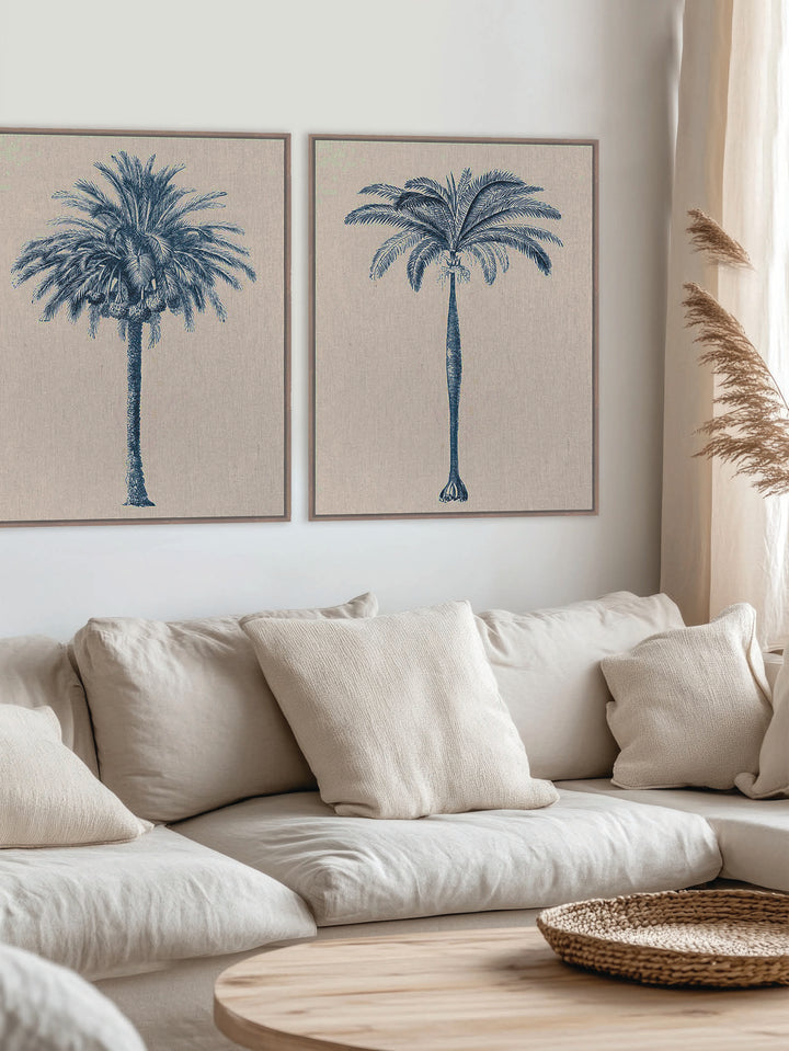 Alcazar Palms Wall Art Set of 2 in Nautical