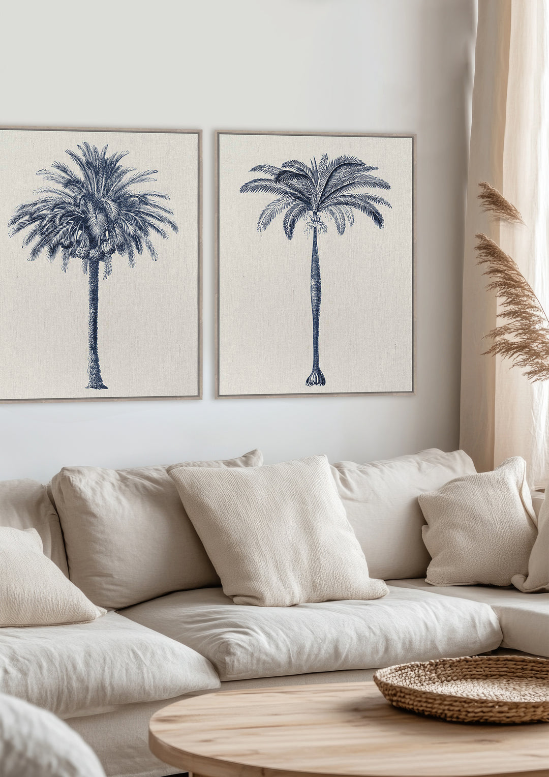 Alcazar Palms Wall Art Set of 2 in Nautical
