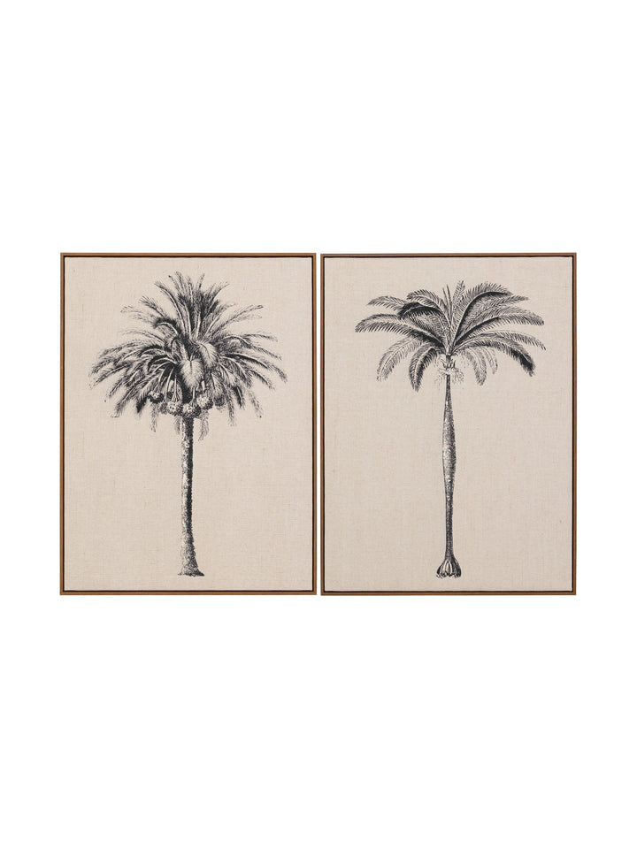 Alcazar Palms Wall Art Set of 2 in Sandstone