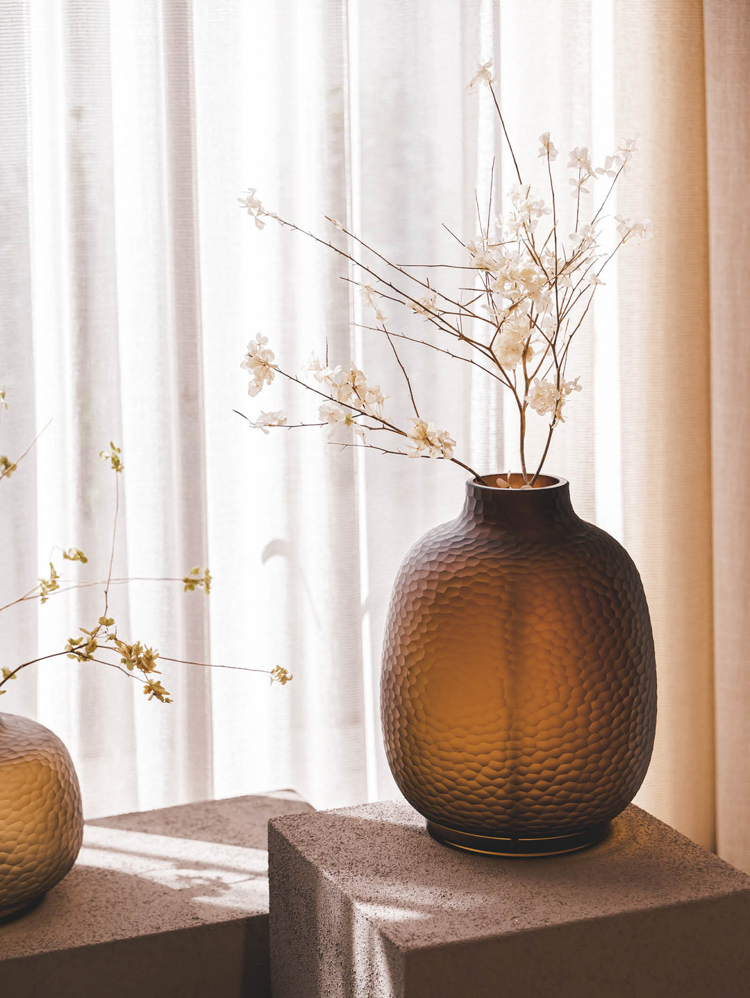 Alcove Vase in Bark