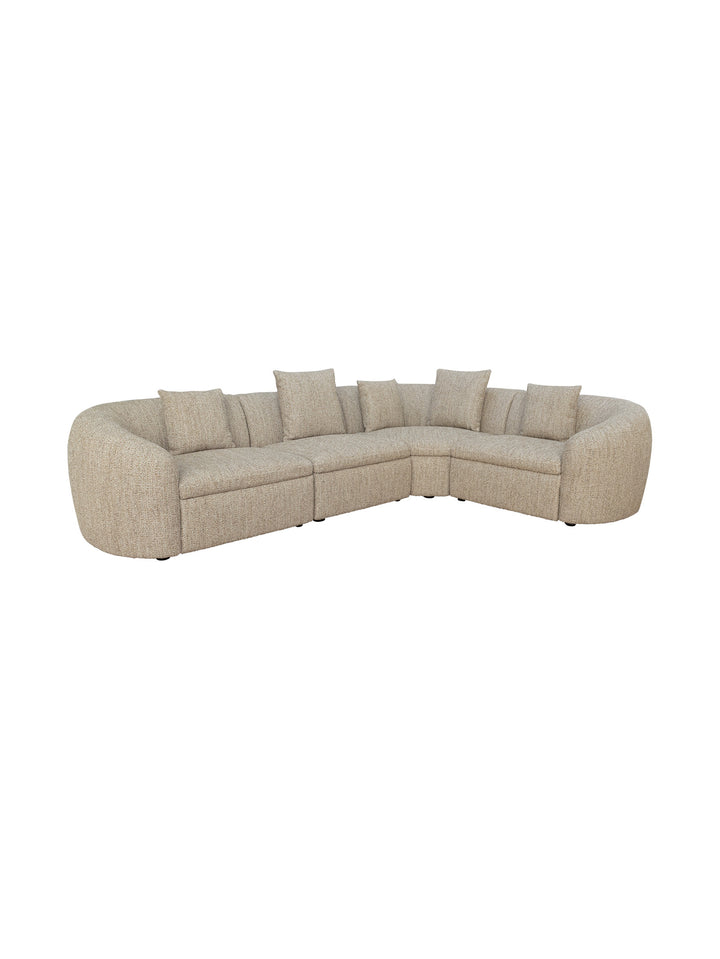 Alessio Corner Sofa in Mesopotamia Driftwood