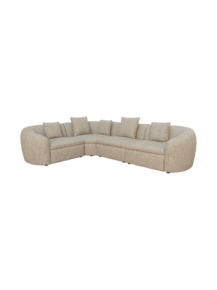 Alessio Corner Sofa in Mesopotamia Driftwood