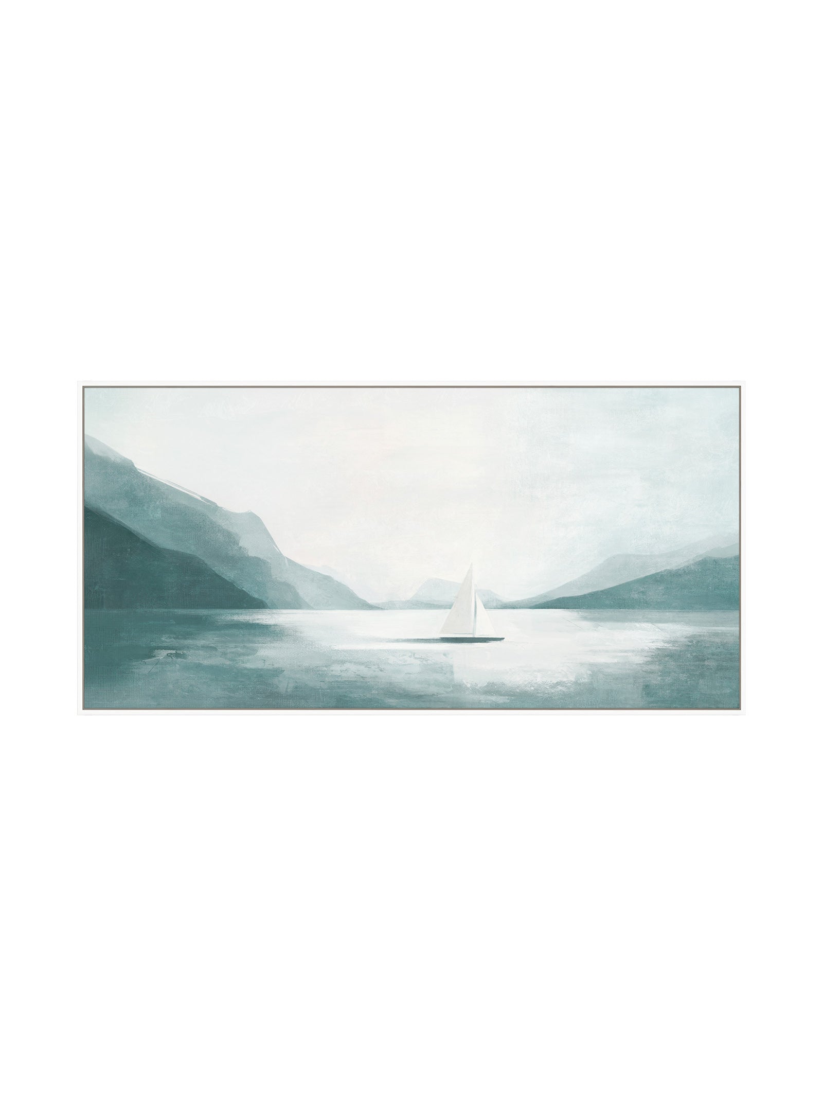 Alone Afloat Wall Art in Blue Drift - Hertex Haus - Hertex Haus