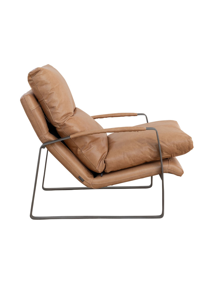 Ambassador Leather Chair Set in Dune