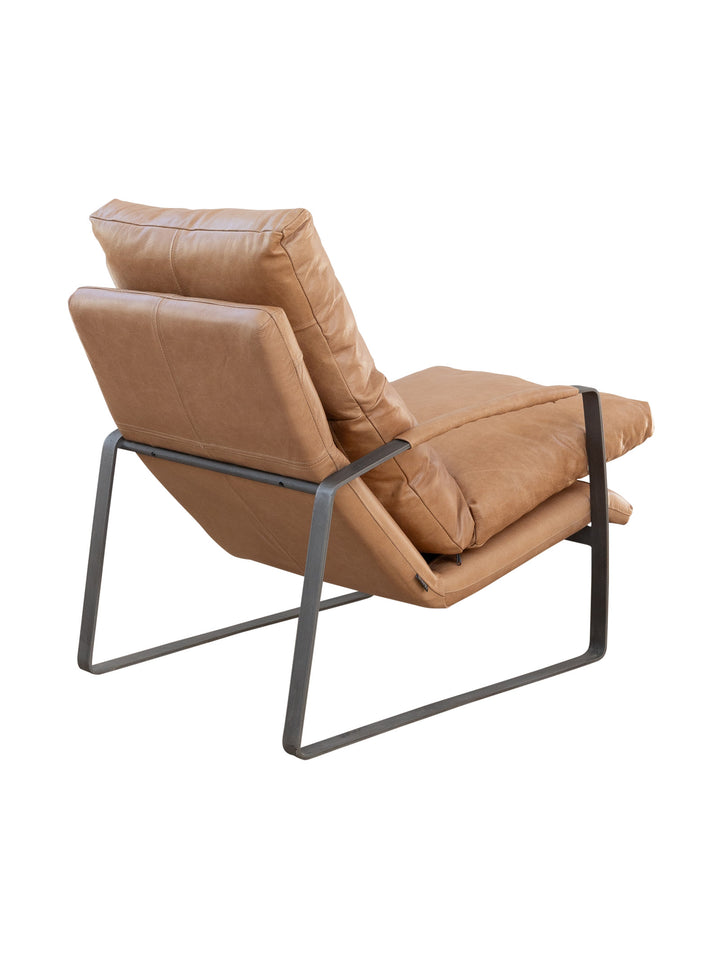 Ambassador Leather Chair Set in Dune