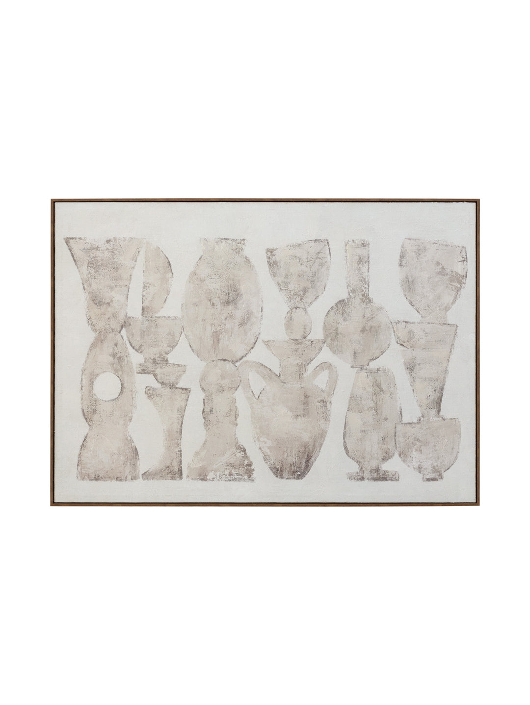 Amphora Wall Art in Ivory Clay