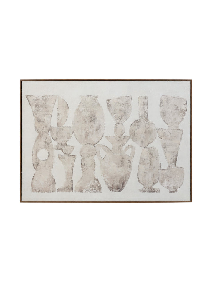 Amphora Wall Art in Ivory Clay