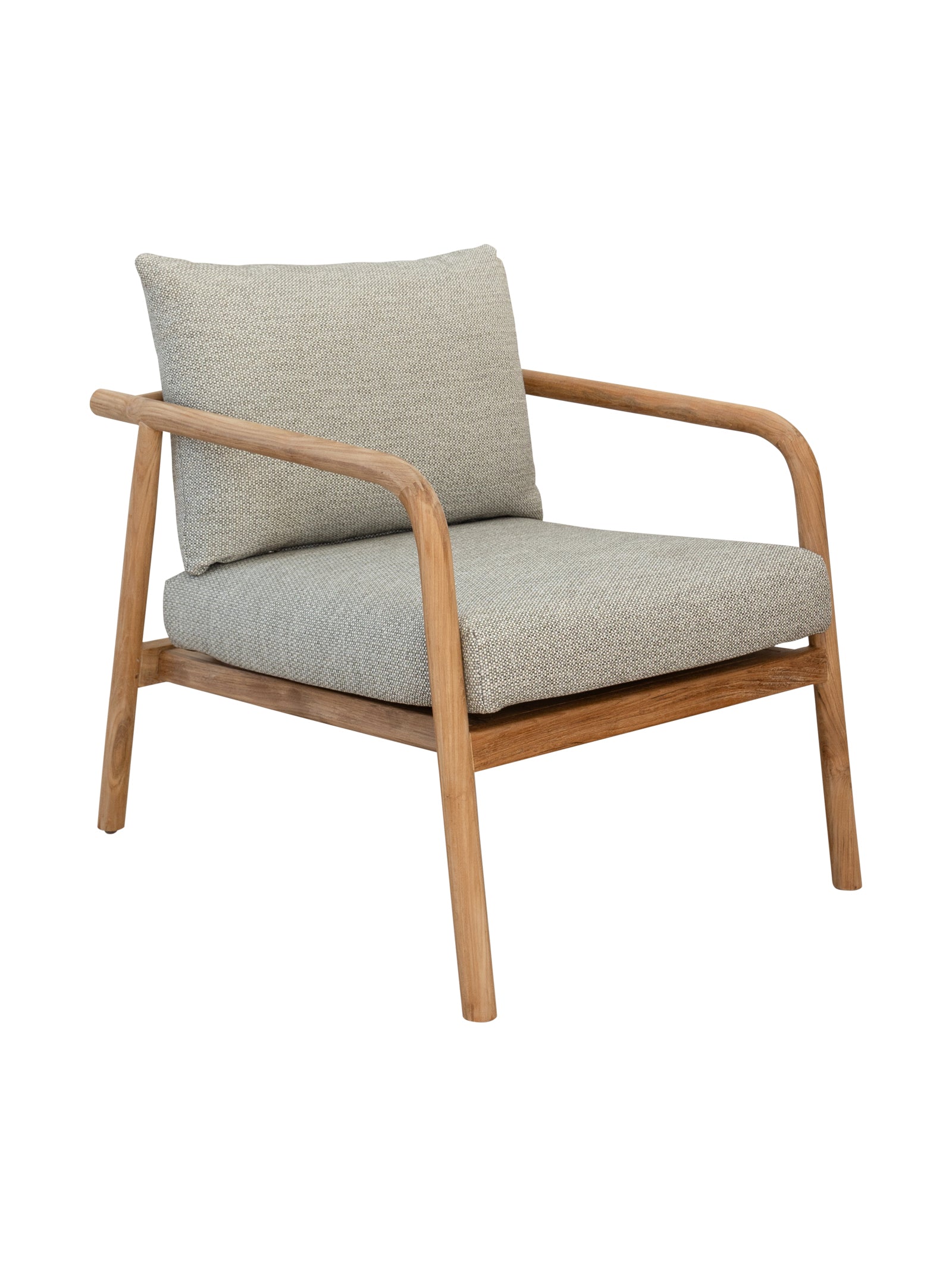 Anastasia Teak Occasional Chair in Balneario Drizzle - Hertex Haus