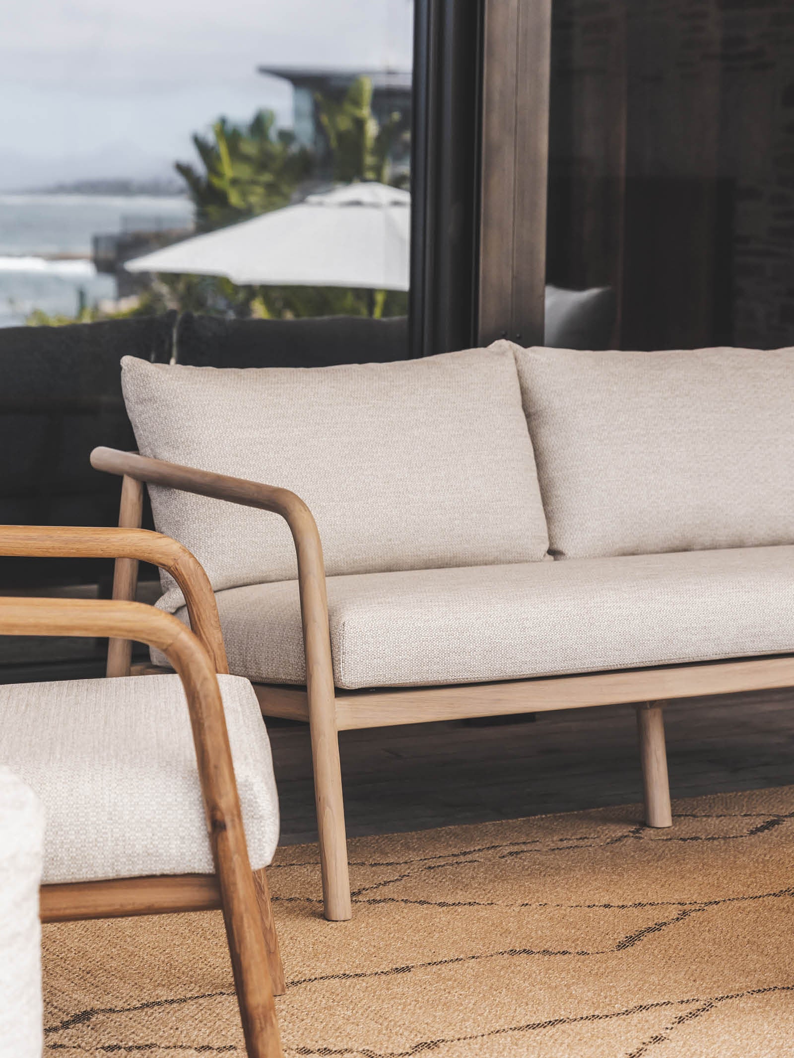 Anastasia Teak Sofa 3-Seater - Hertex Haus - Hertex Haus