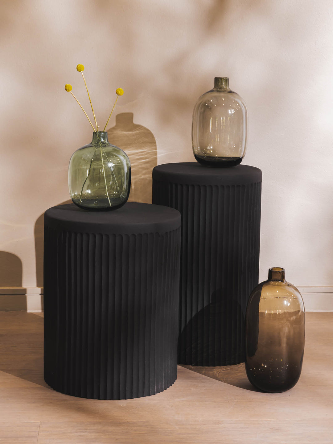 Anouk Glass Vase in Sepia