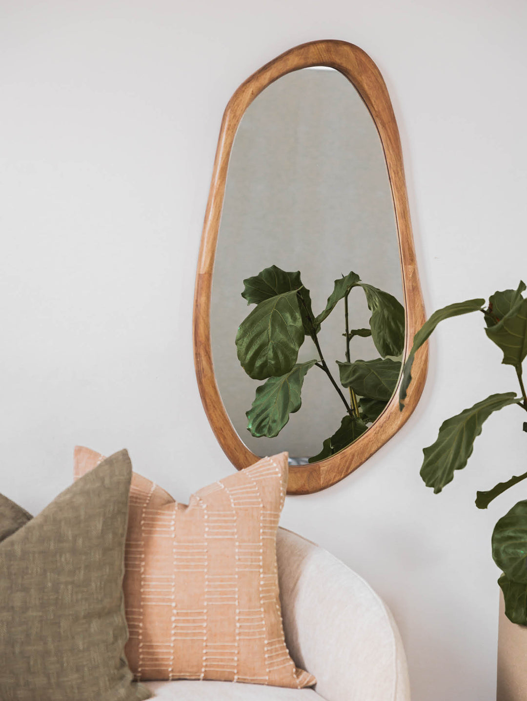 Arabella Mirror Large in Hazel