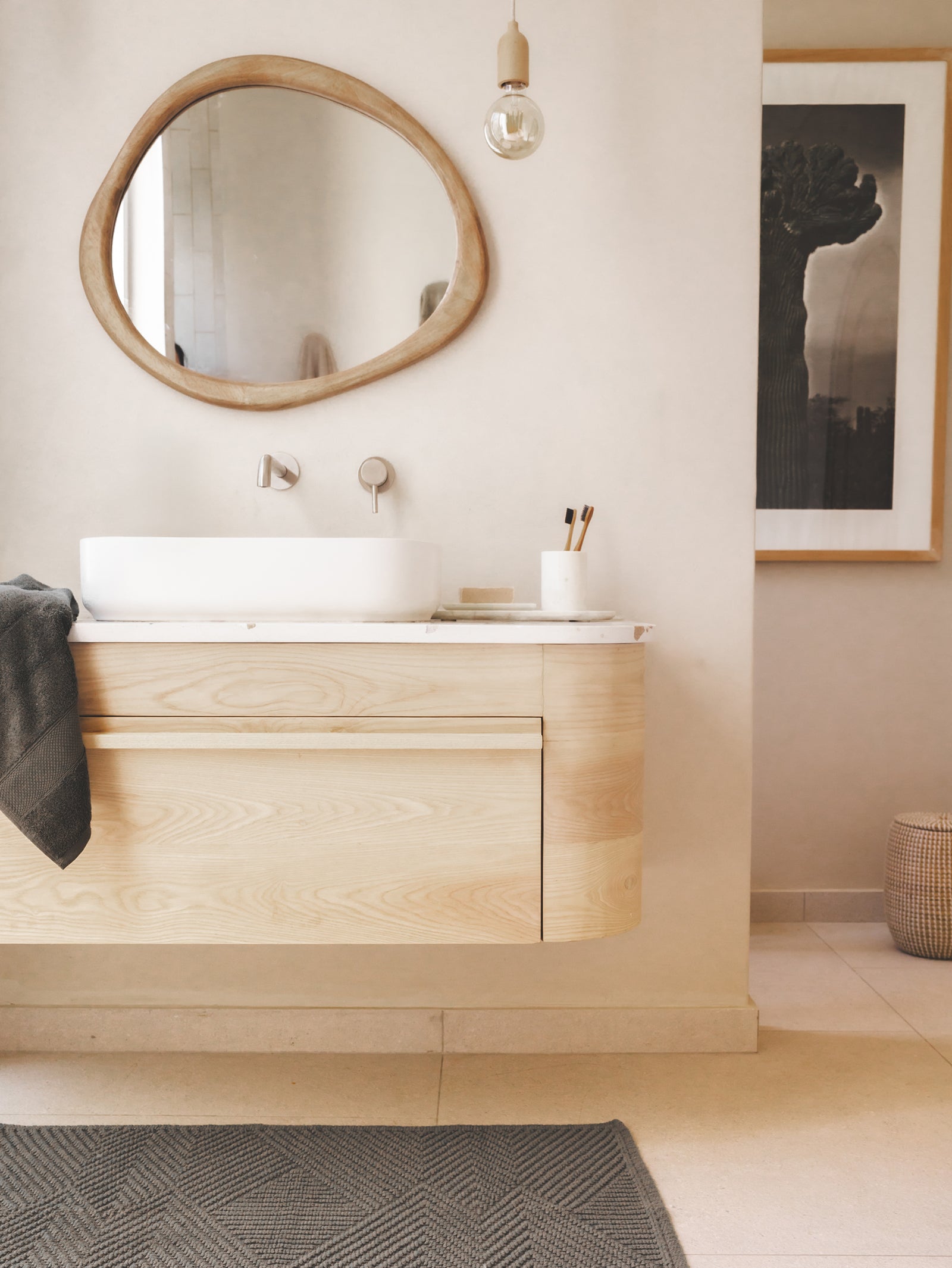 Arabella Mirror Medium in Hazel - Hertex Haus - Hertex Haus