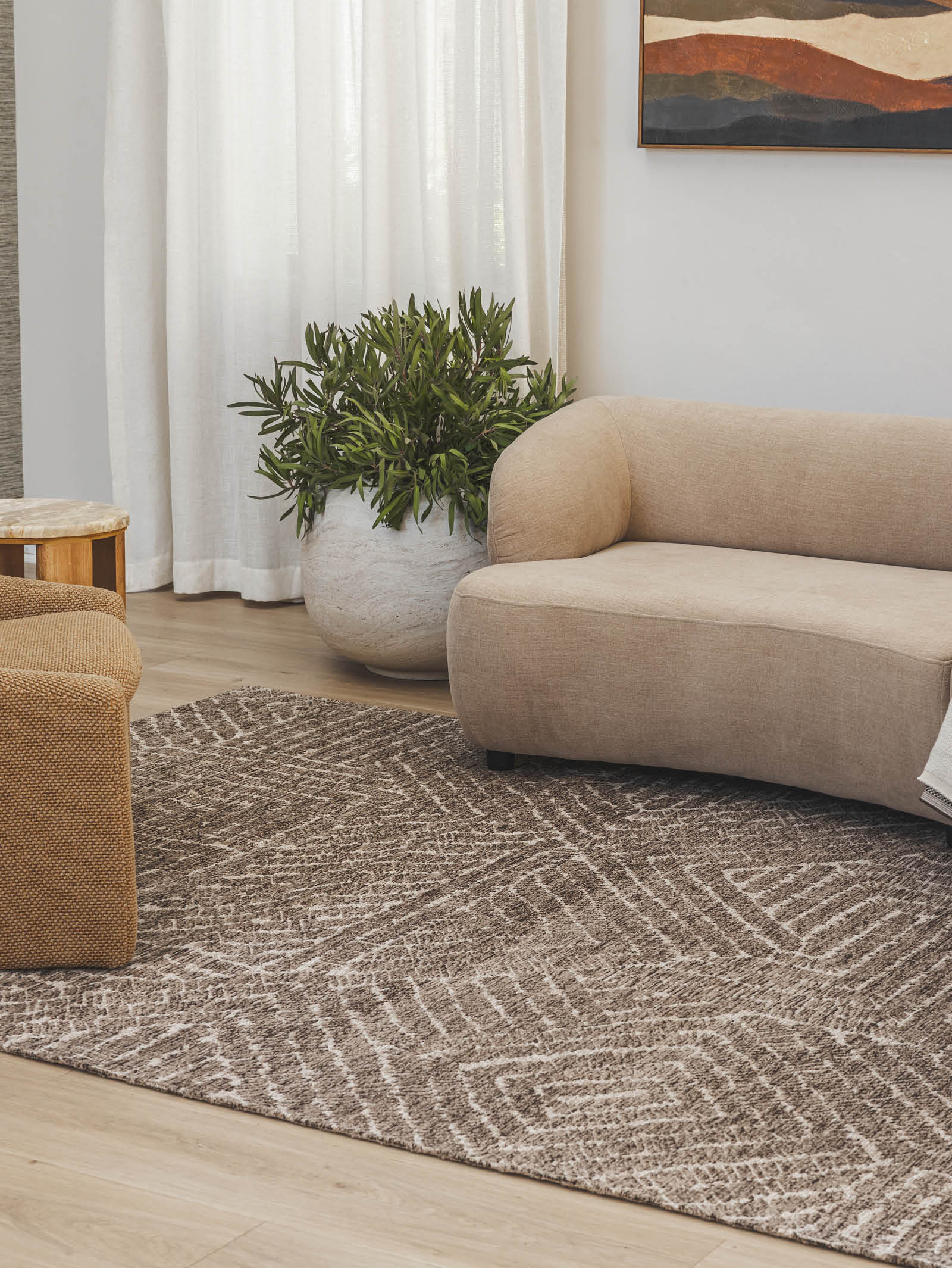 【60's Vintage rug】183×118cm　トルクメン族　アリホジャ Arcadia Rug in Ruins - Hertex Haus