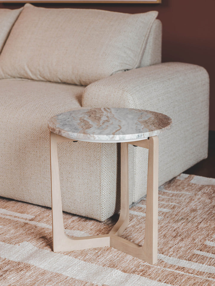 Ardent Oak Side Table in Pebble Beach