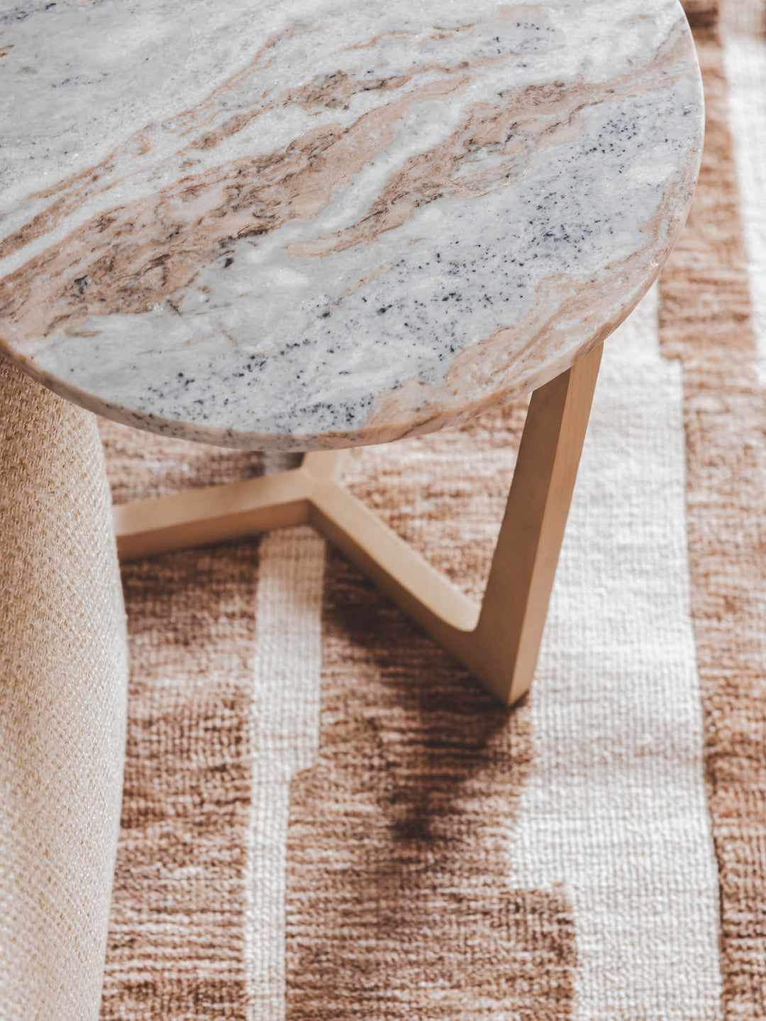 Ardent Oak Side Table in Pebble Beach