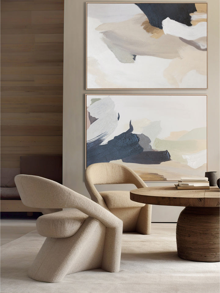 Artist Journey Wall Art Set of 2 in Dusky Ivory