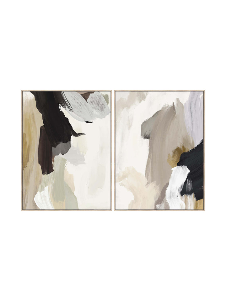 Artist Journey Wall Art Set of 2 in Dusky Ivory