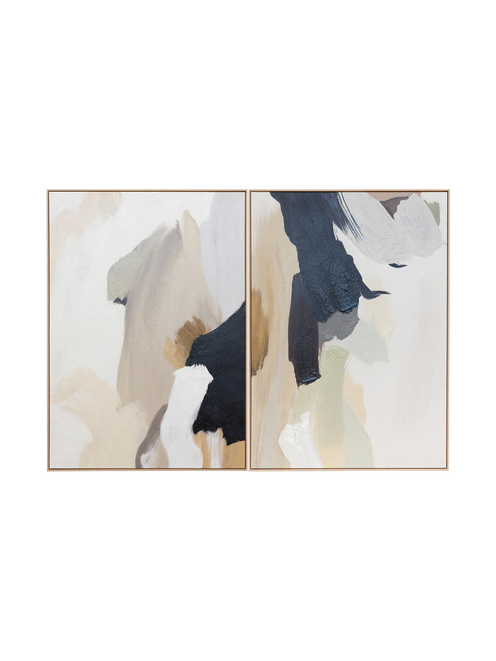Artist Journey Wall Art Set of 2 in Dusky Ivory