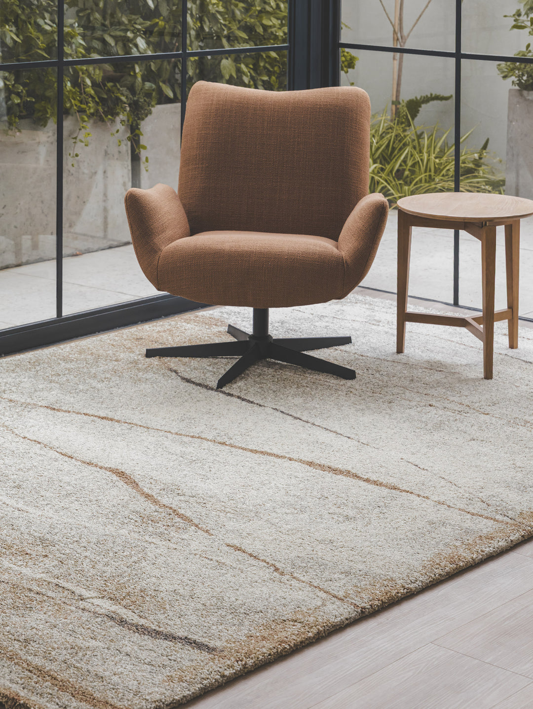 Ashfall Rug in Fire Dust