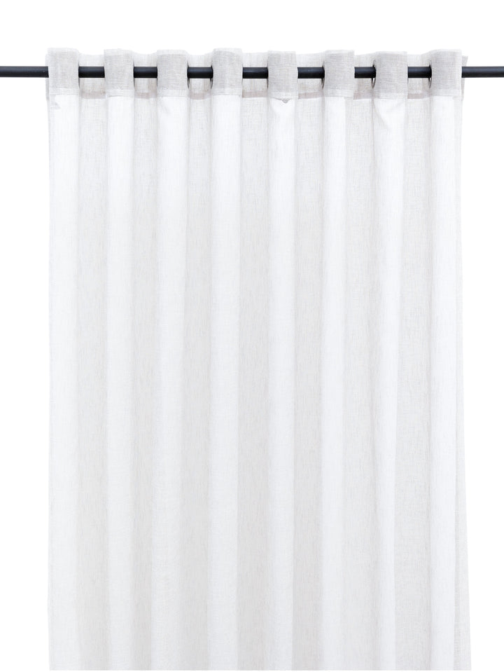 Author Ready Made Unlined Extra Length Curtain in White