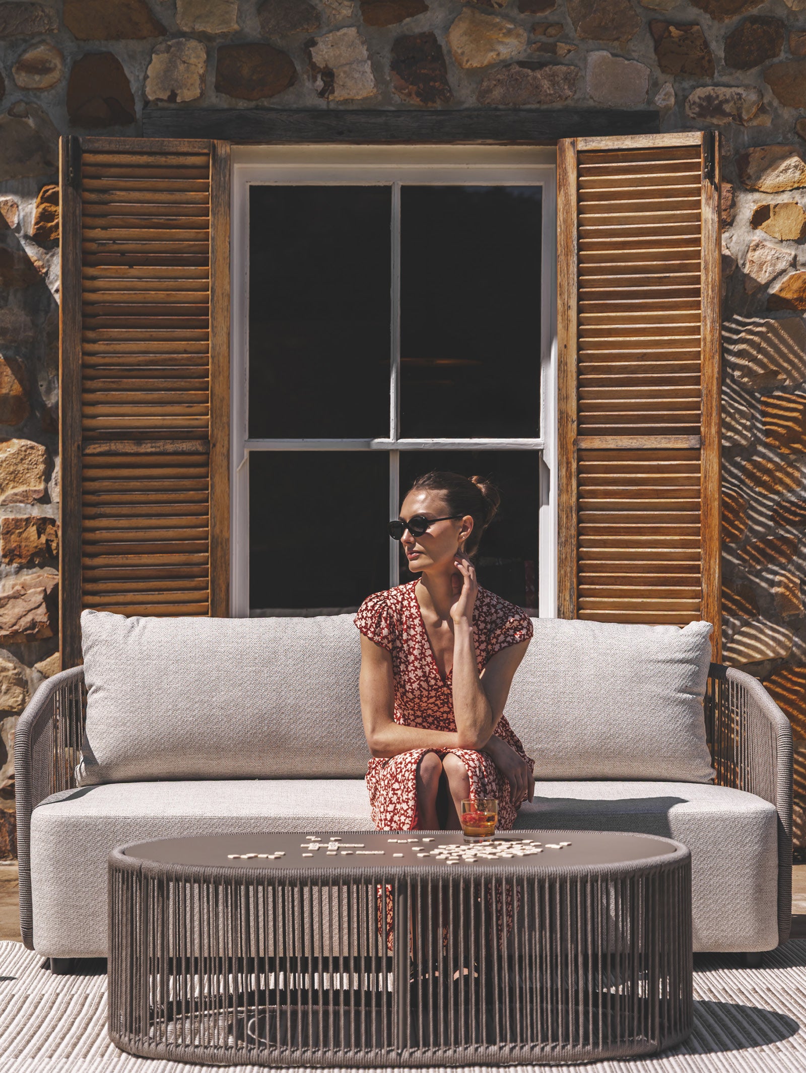 Bacalar Outdoor Sofa 2-Seater in Earth - Hertex Haus - Hertex Haus
