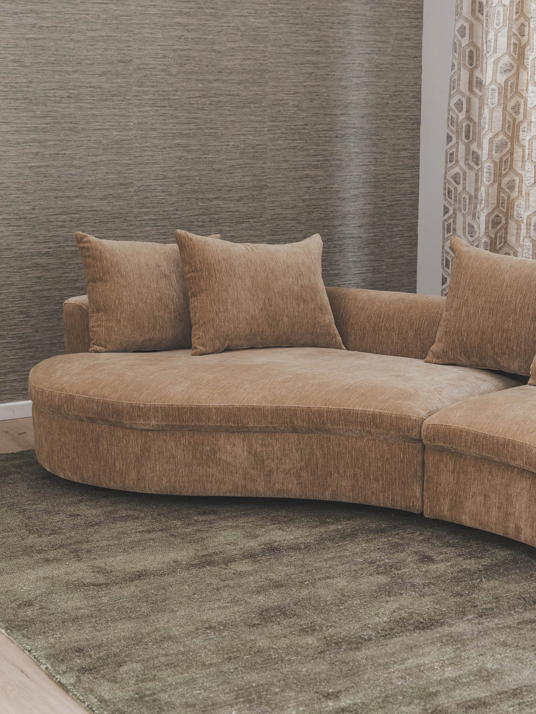 Baine 4-Seater Sofa in Wilwood Almond