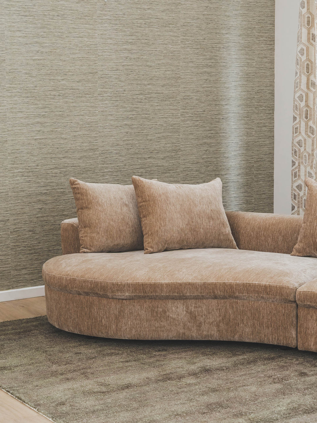 Baine 4-Seater Sofa in Wilwood Almond