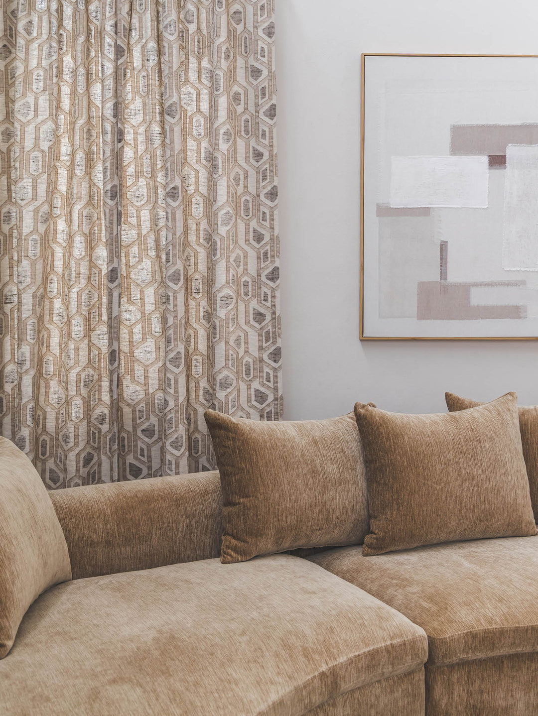 Baine 4-Seater Sofa in Wilwood Almond