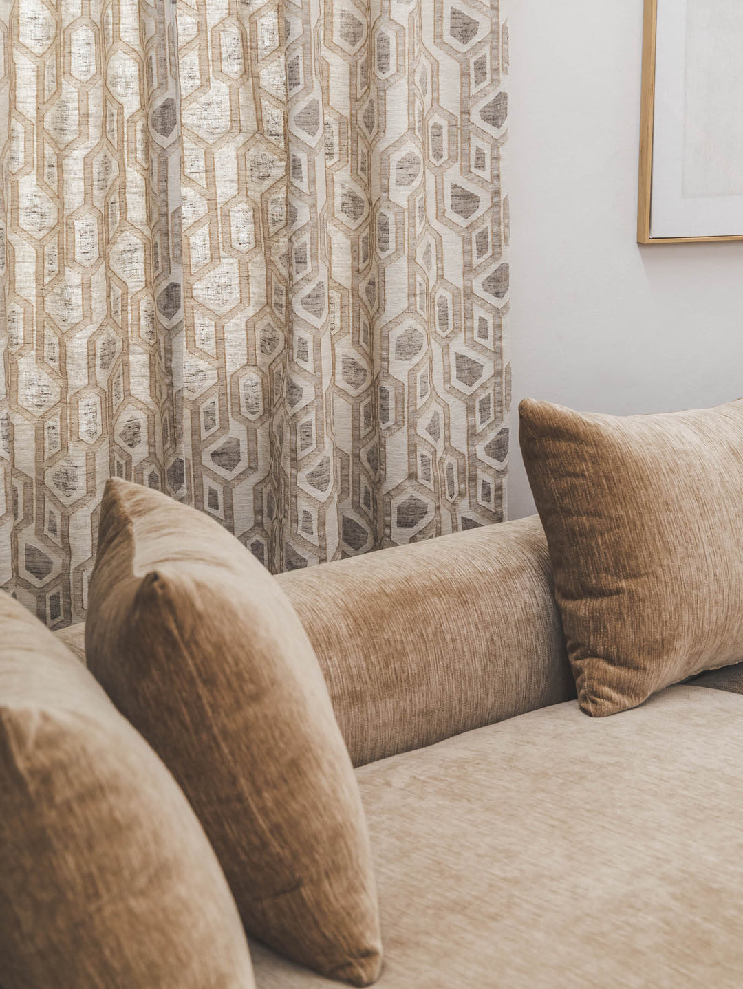 Baine 4-Seater Sofa in Wilwood Almond