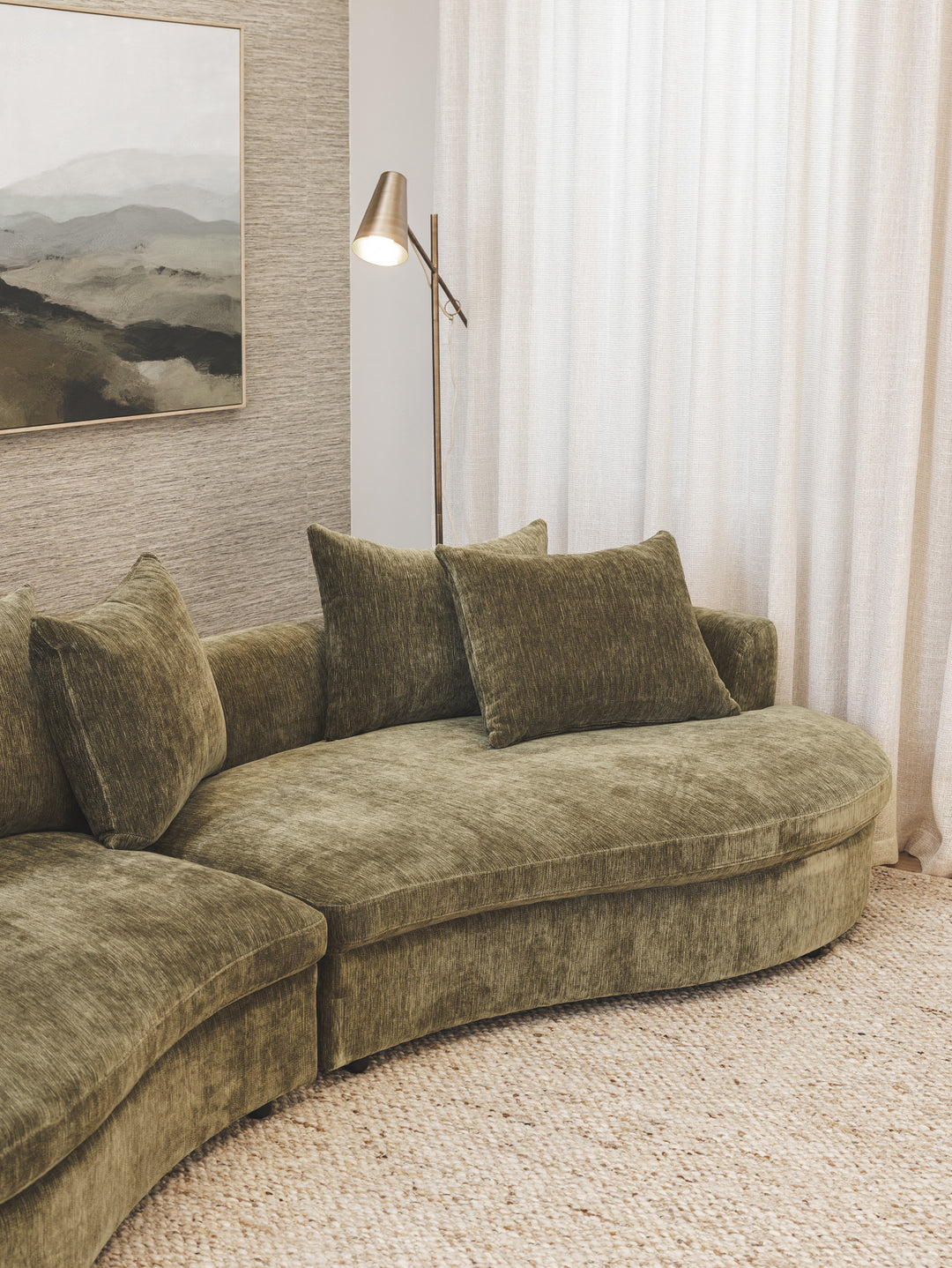 Baine Sofa 4-Seater in Wildwood Forest