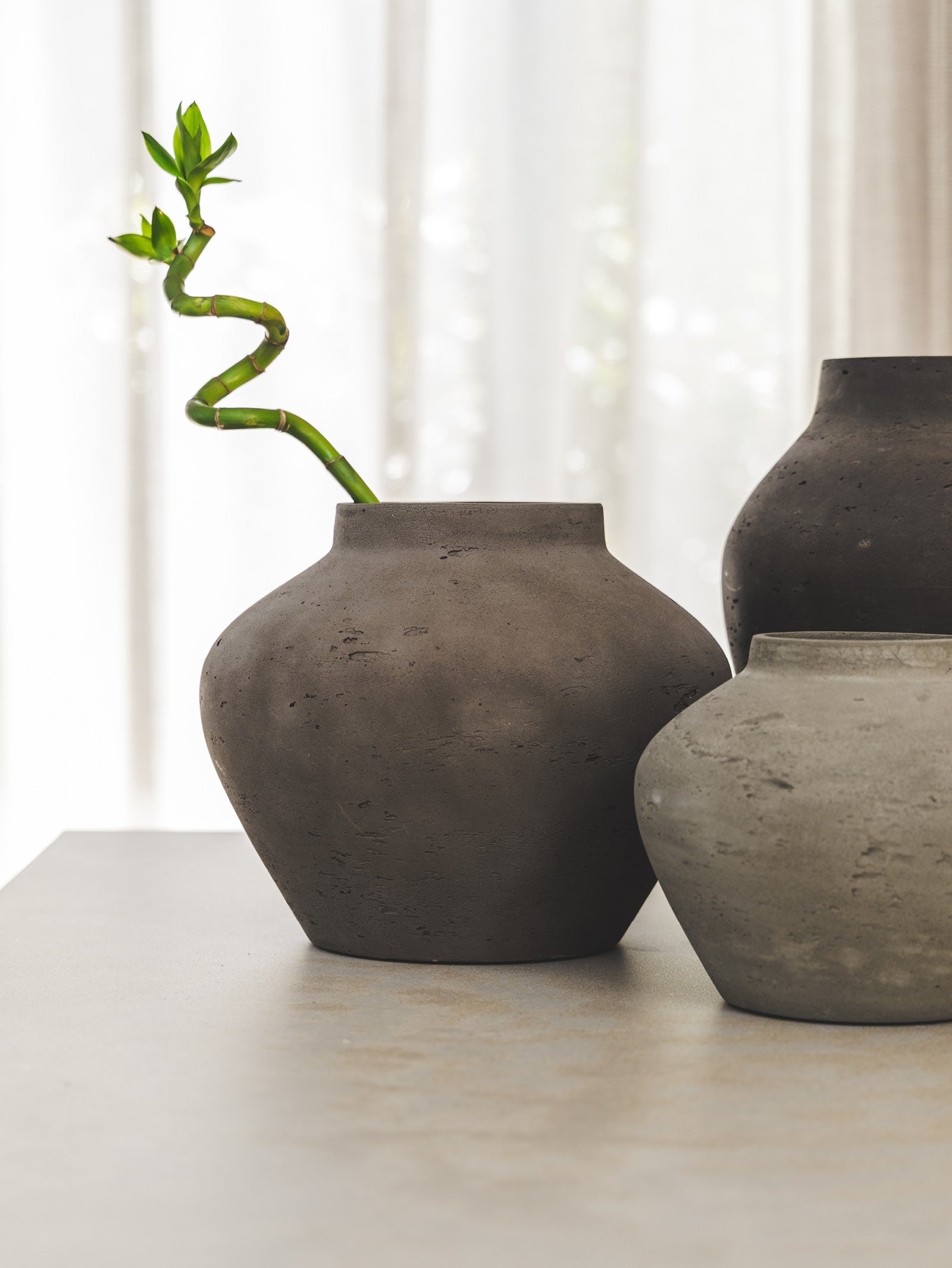 Bajo Vase Medium in Mud - Hertex Haus - Hertex Haus