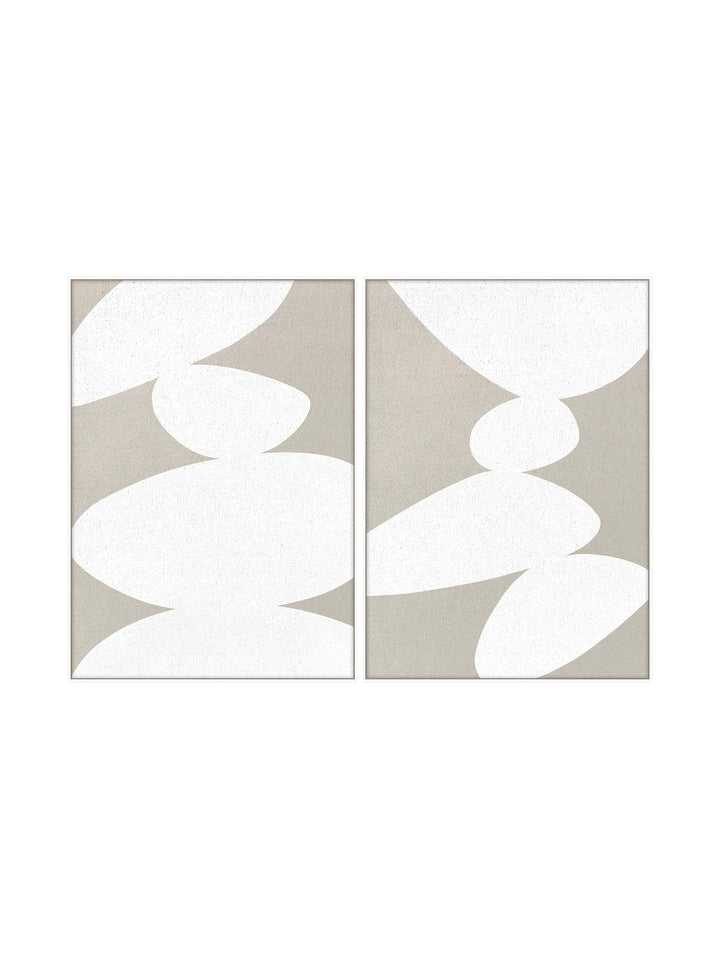 Balancing Act Wall Art Set of 2 in Salt Rock