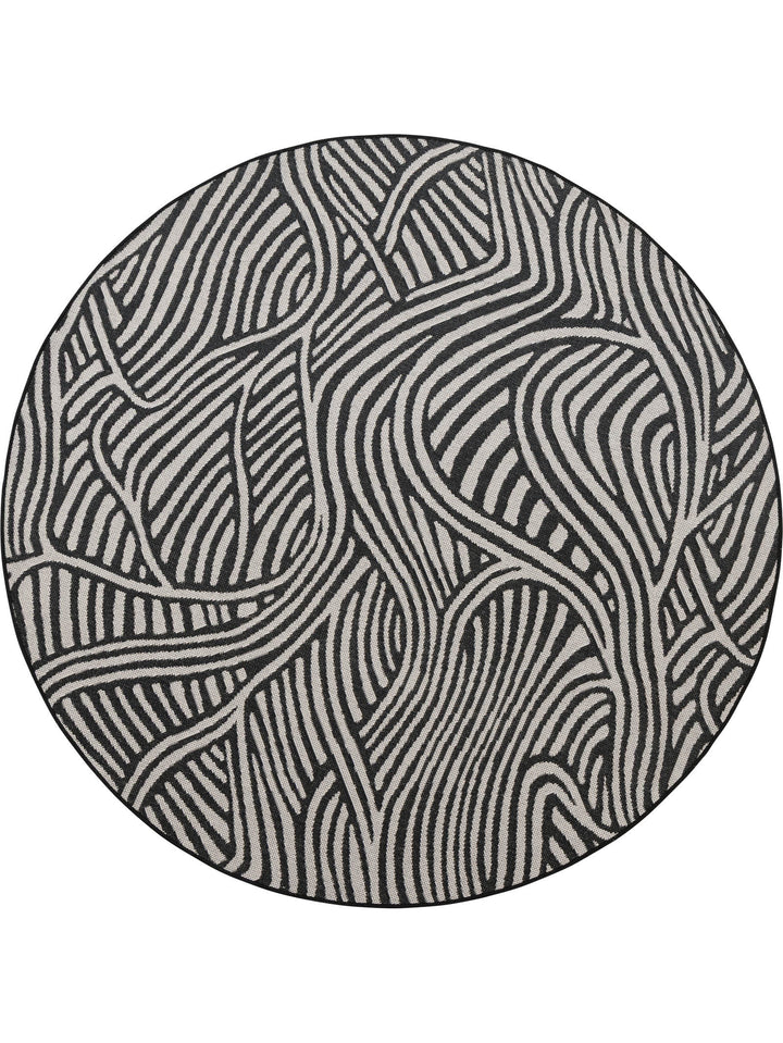 Current Round Rug in Jetty