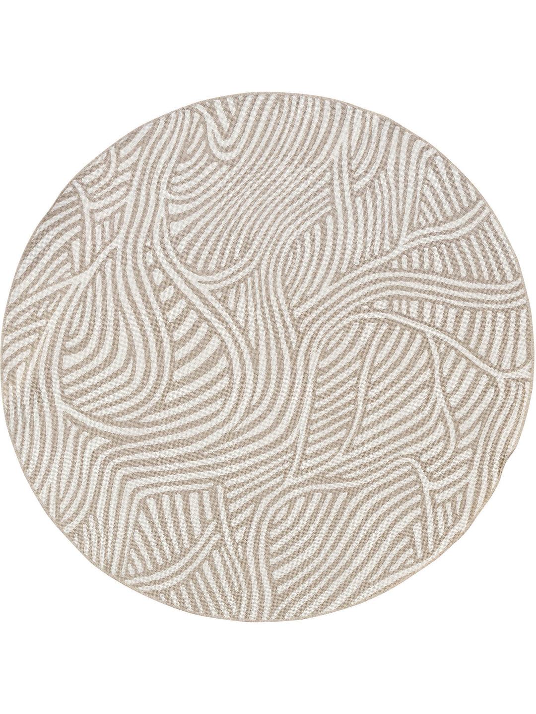 Current Round Rug in Suntan