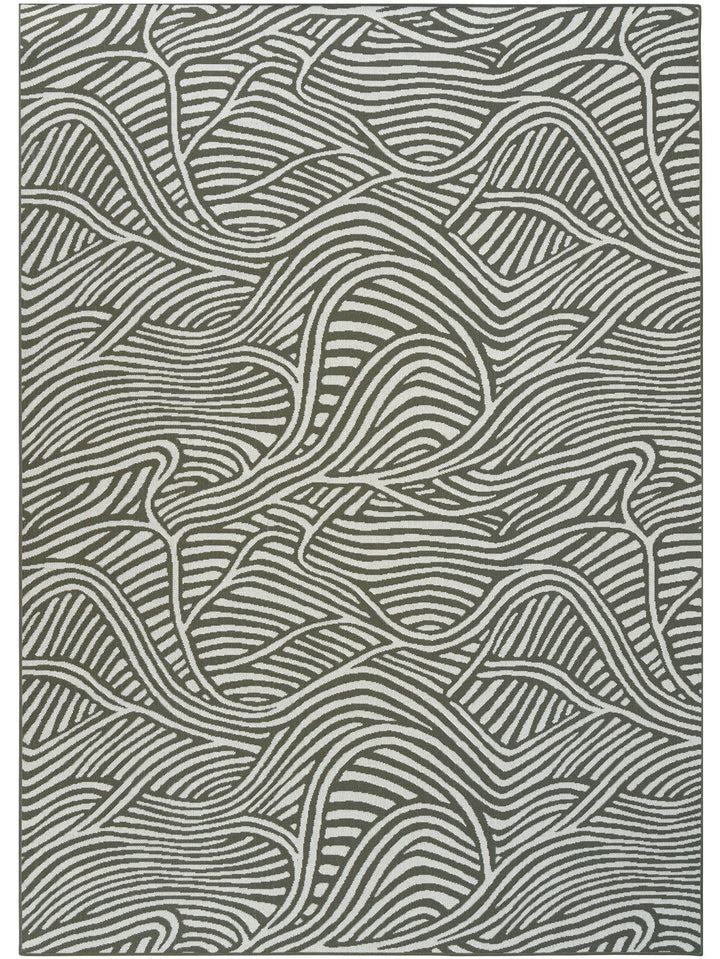 Current Rug in Seaweed