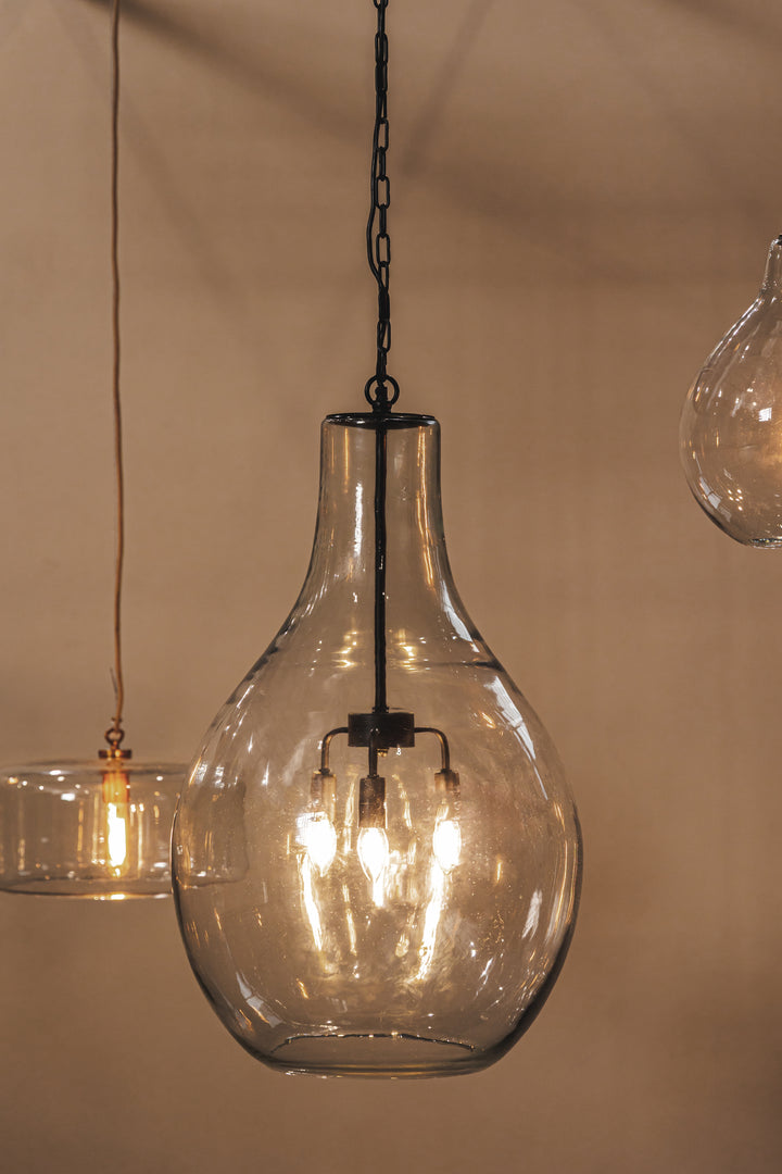 Bell Pendant in Black Sparrow
