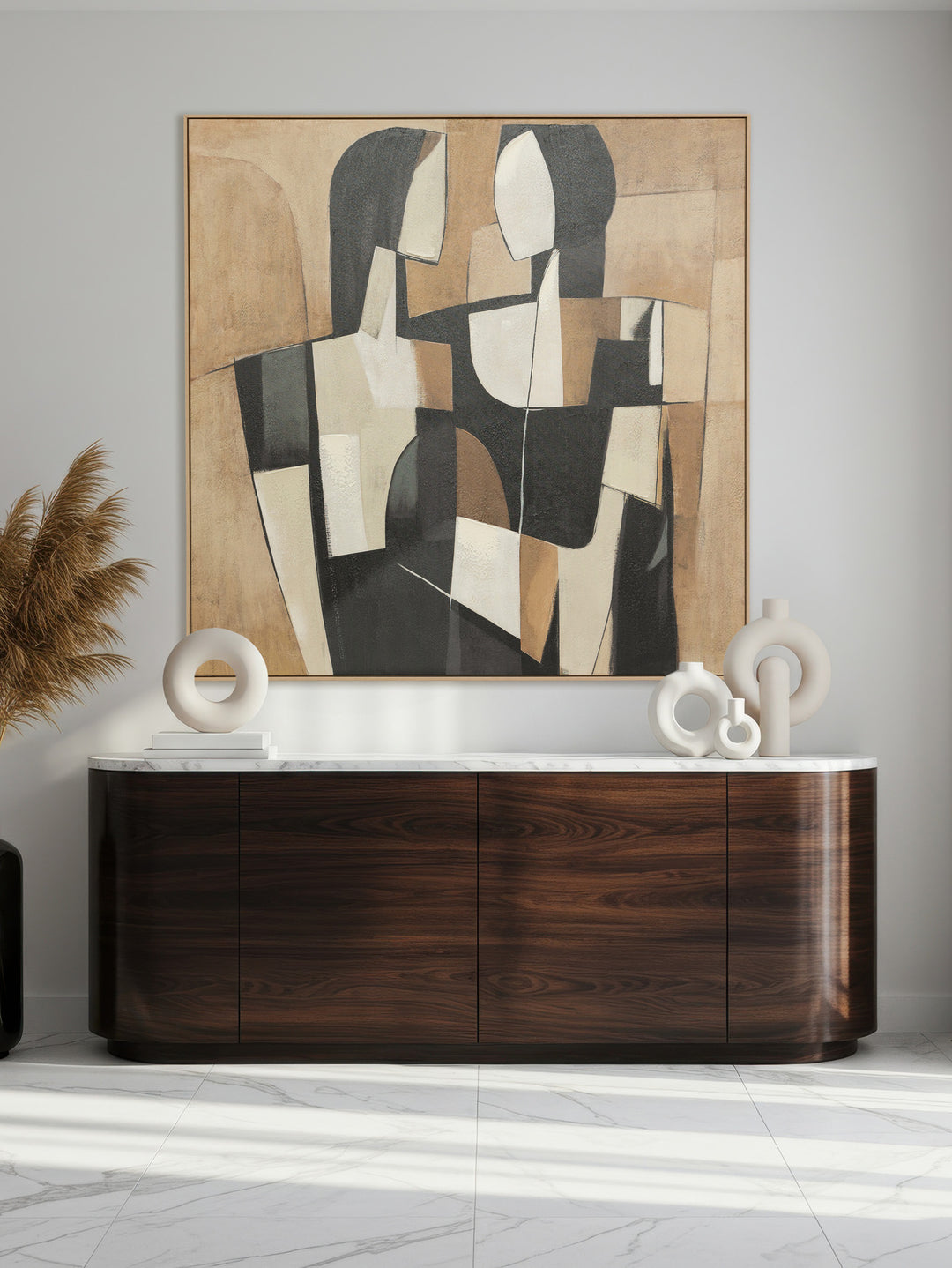 Between Us Wall Art in Earthy