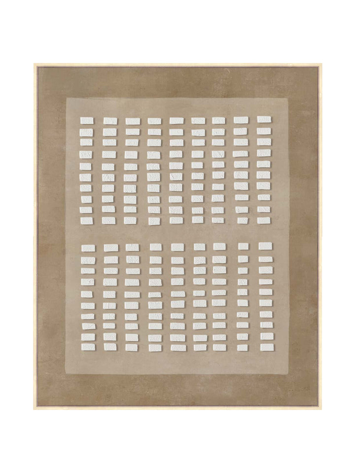 Blockway Wall Art in Cafe Latte