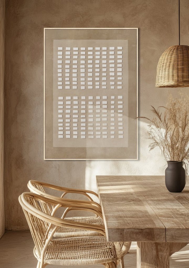Blockway Wall Art in Cafe Latte