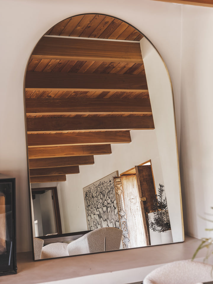 Bolsena Mirror XXL in Antique Brass