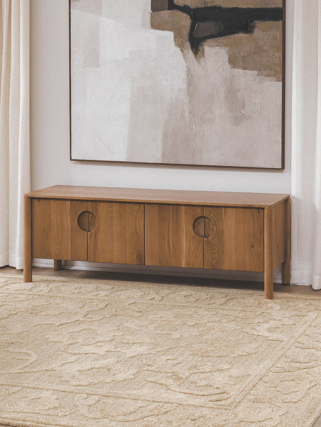 Bosch Oak Media Unit in Ginger