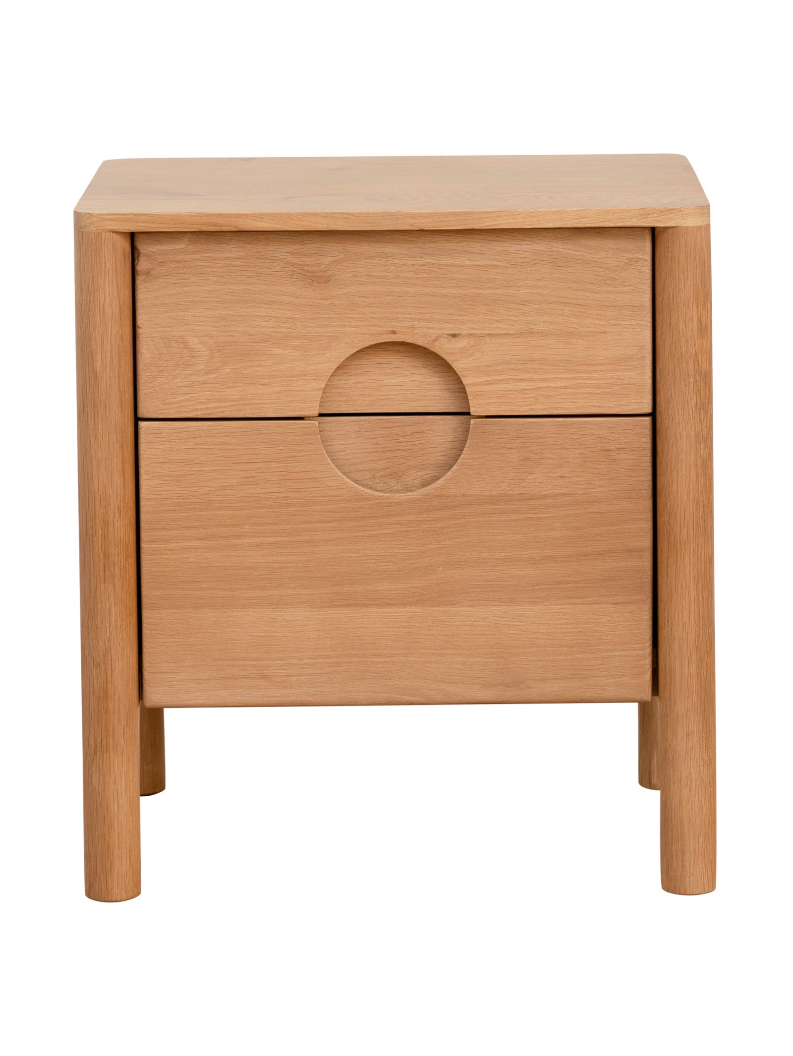 Bosch Oak Nightstand in Ginger - Hertex Haus