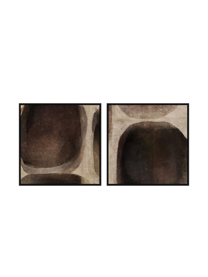 Boulder Dance Wall Art Set of 2 in Shadow