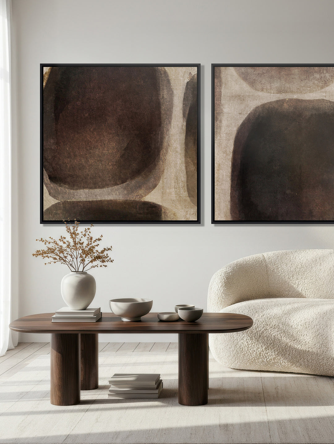 Boulder Dance Wall Art Set of 2 in Shadow